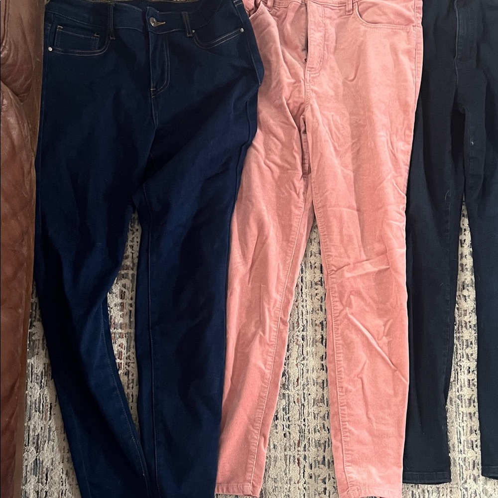 Trendy Blue and Pink Jeans Duo